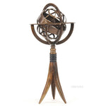 Brass Armillary on Buffalo Horn Stand – 12