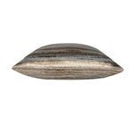 Decorative pillow with a striped pattern on a white background