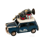 Festive Mini Cooper Model Set – Handmade Vintage Holiday Cars – 4 Inch Each