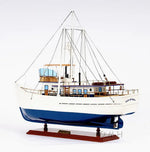 Dickie Walker Boat Model – Exotic Wood Replica – 25.3x6x21.5 Inch