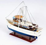 Handcrafted Dickie Walker Boat Model – Display Stand Included