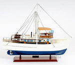 Dickie Walker Boat Model – Hand-Built Wood – Detailed Deck
