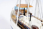 Dickie Walker Miniature Boat – Handcrafted Wood – Collector Gift