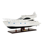Handcrafted Viking Sport Cruiser – Luxury Wooden Yacht Model – 19 Inch Tall