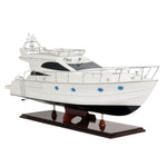 Viking Sport Cruiser Model Boat – Handcrafted Teak and Mahogany – 19 Inch Height
