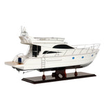 Wooden Viking Cruiser Model – Handcrafted Yacht Replica Display – 19 Inch