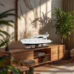 Viking Cruiser Wooden Yacht – Painted White Display Model – 19 Inch