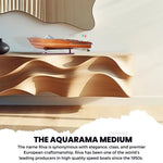 Aquarama Medium Wooden Boat Model – Handcrafted Luxury – 7 Inch Height