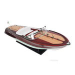 Riva Ariston Model Boat – Handcrafted Luxury Wood Display – 10 Inch Height