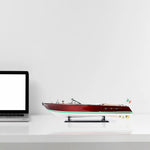 Riva Ariston Speedboat Model – Rosewood and Mahogany Build – 10 Inch Height