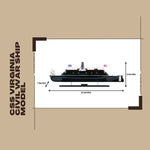 CSS Virginia Warship Model – Historic Battle of Hampton Roads Replica (OMHB200)