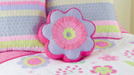 Decorative Floral Garden Pillow – Cotton Novelty Design