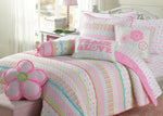 Embroidered Blossom Decorative Pillow – Garden Style