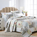 Patchwork Quilt Set Queen King Cotton Fill