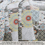 Neutral Patchwork Quilt Set for Guest Room