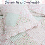 Scalloped Edge Patchwork Quilt – Romantic Bedroom Style