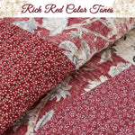 Floral & Plaid Quilt Bedding – Cozy Guest Room Decor