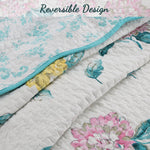 Pink Multi Floral Quilt Set – Cotton Bedroom Décor