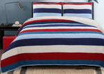 Cotton Stripe Quilt Set – Twin/Queen Patchwork Bedding