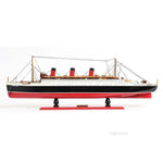 Display Case & Queen Mary Ship Combo – Wooden Ship Replica – 15