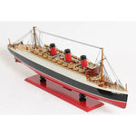 Ship Model & Case Combo – Queen Mary Large Wooden Replica – 15