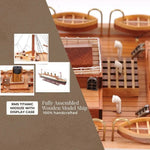 RMS Titanic Ocean Liner Wooden Model – 16 Inch Midsize Replica with Case