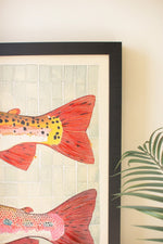Lake house fish wall art