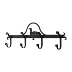 Wildlife Metal Coat Bar 24 Inch Entryway Organizer