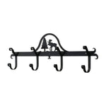 Rustic Cabin Style Metal Coat Bar 24 Inch
