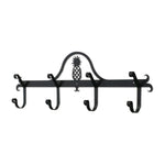 Rustic Tropical Metal Coat Bar 24 Inch