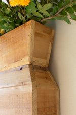 Rustic Recycled Wood Vase – Dual Display Design by Kalalou