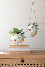 Colorful Bubble Hanging Ceramic Planter – 6
