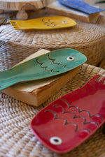 Coastal Ceramic Fish Plate Set – 1