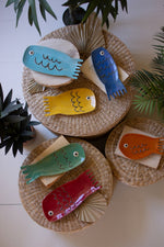 Set of 6 Ceramic Fish Plates – 1