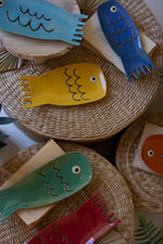 Handcrafted Fish Plates – Set of Six