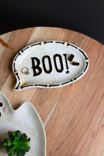 Ceramic “BOO” Ghost Platters – 1