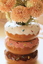 Multicolor Ceramic Donut Vase – Eclectic Home Décor by Kalalou