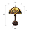 Chloe Lighting CH18780VI12-TL1 LIAISON Tiffany-Style Antique Dark Bronze 1-Light Victorian Table Lamp 12" Shade