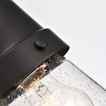 Transitional Seedy Glass Wall Light – Outdoor 13″ Sconce