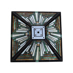 stained glass wall sconce