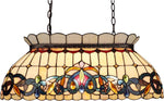 Chloe Lighting Stained Glass Kitchen Island Fixture in Bronze