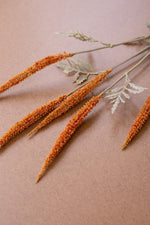 Orange Wheat Arrangement Stem – Faux Floral