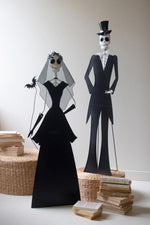 Colorful Skeleton Couple – Day of the Dead Metal Display