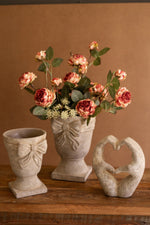 Decorative Resin Hands Forming Heart Sculpture