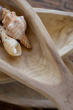 Natural Wooden Fish Platters for Table Décor