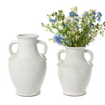 ivory ceramic urn