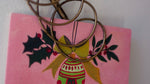 Decorative metal wreath for displaying Christmas cards