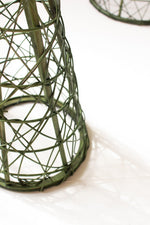 Farmhouse-style Christmas topiaries by Kalalou