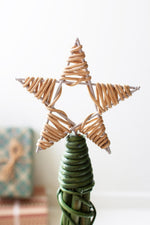 Decorative green Christmas topiary set of 3