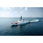 Military Ship Model Display – Handbuilt USCGC Calhoun Legend-Class Cutter